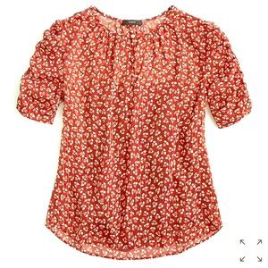 J.Crew Top with floral print.
